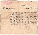 Pismo Biura Informacyjnego Polskiego Czerwonego Krzy�a w Warszawie ws. depozytu odnalezionego podczas ekshumacji zw�ok poleg�ego Stanis�awa G�owackiego wys�ane dn. 17 listopada 1943 r. jego rodzicom, Antoniemu i Mariannie G�owackim (dok. ze zb. rodzinnych).
