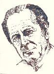 Edmund Roman Orlik wed�ug portretu z ok. 1980 r. (rys. ze zb. Izby Tradycji Zarz�du Wojew�dzkiego w Opolu Zwi�zku �o�nierzy Wojska Polskiego).
