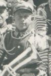Kpr. Bart�omiej Gajda w plutonie tr�baczy 14 Pu�ku U�an�w Jaz�owieckich, lipiec 1934 r. (fot. ze zb. Krzysztofa Go�dzika).