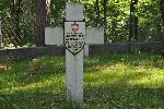 Ppor. Antoni G�owacki upami�tniony na imiennej tablicy epitafijnej na cmentarzu wojennym w Granicy. Stan z dn. 12. 06. 2011 r. (fot. Krzysztof Bielawski / "Wirtualny Sztetl" - www.sztetl.org.pl).