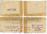 Zawiadomienie z dn. 26 pa�dziernika 1942 r. ws. �mierci sier�. Franciszka Sitarza wys�ane przez Niemiecki Czerwony Krzy� �onie poleg�ego, Helenie (dok. ze zb. rodzinnych).