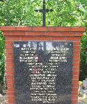 Zbiorowa tablica epitafijna kwatery wojskowej �o�nierzy wrze�nia 1939r., Cmentarz Parafialny w Boniewie. (fot. Zbigniew Adamas, 23.05.2011r.)