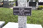 Strz. Stanis�aw Burdel - upami�tniony na cm. w Solcy Wielkiej. Stan z dn. 26. 07. 2012 r. [fot. Staszek S�omczy�ski "staahoo" (��d�)].