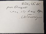 Rewers fotografii por. Ernesta Angelo jako dow�dcy 5 kompanii 28 pu�ku piechoty w �odzi, 1 pa�dziernika 1925 r. (fot. ze zb. rodzinnych).