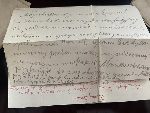 List od ojca, matki i braci odnaleziony przy Marianie Euzebiuszu Krajewskim zmar�ym z ran w Szpitalu Ujazdowskim w Warszawie (dok. ze zb. rodzinych).