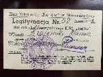 Legitymacja Mariana Euzebiusza Krajewskiego jako cz�onka rzeczywistego Klubu Wio�larskiego "Rej�w" w Skar�ysku-Kamiennej, wa�na na 1938 r. (dok. ze zb. rodzinnych).