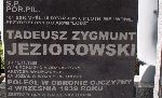 Por. Tadeusz Jeziorowski - tablica epitafijna na obecnej mogile, Cm. Wojsk. pw. �w. Jerzego w �odzi. (fot. Zbigniew Adamas, w dn. 06.05.2011r.)  