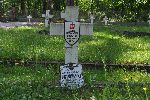Plut. pchor. Stefan Uramowski upami�tniony na imiennej tabliczce epitafijnej na jednej z mogi� zbiorowych cmentarza wojennego w Granicy. Stan z dn. 12 czerwca 2011 r. (fot. Krzysztof Bielawski / "Wirtualny Sztetl" - www.sztetl.org.pl).