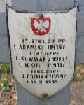 Ludwik Jakiel (Jokiel), upami�tniony na imiennej tablicy epitafijnej na kwaterze wojennej na cmentarzu rzymskokatolickim w Rybnie. Stan z 2005r.