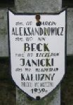 W�adys�aw Ka�u�ny, upami�tniony na imiennej tablicy epitafijnej na wydzielonej kwaterze na cmentarzu rzymskokatolickim w Juliopolu.