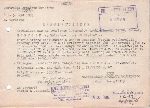 Za�wiadczenie dot. przebiegu s�u�by wojskowej Walentego Morysona wystawione przez Centralne Archiwum Wojskowe dn. 5 maja 1975 r. (dok. ze zb. rodzinnych).