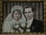 J�zef Ksi��yk z �on� Mari� z d. S�k (fot. �lubna ze zb. rodzinnych, fotokopia: Marcin Ksi��yk).