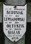 Jakub Bia�as, upami�tniony na imiennej tablicy epitafijnej na wydzielonej kwaterze na cmentarzu rzymskokatolickim w Juliopolu.