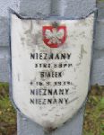 Bia�ek, upami�tniony na imiennej tablicy epitafijnej na kwaterze wojennej na cmentarzu rzymskokatolickim w Rybnie. Stan z 2005r.