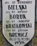 Tadeusz Bratkowski, upami�tniony na imiennej tablicy epitafijnej na wydzielonej kwaterze na cmentarzu rzymskokatolickim w Juliopolu.