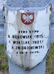 Andrzej Borowiak, upami�tniony na imiennej tablicy epitafijnej na kwaterze wojennej na cmentarzu rzymskokatolickim w Rybnie. Stan z 2005r.