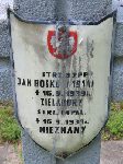 Jan Bosko, upami�tniony na imiennej tablicy epitafijnej na kwaterze wojennej na cmentarzu rzymskokatolickim w Rybnie. Stan z 2005r.