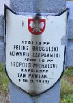 Edward Czaplarski, upami�tniony na imiennej tablicy epitafijnej na kwaterze wojennej na cmentarzu rzymskokatolickim w Rybnie. Stan z 2005r.