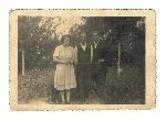 Bronis�awa Wi�ckowska, siostra Antoniego W�c�awka, z ojcem Marcinem i bratem Stefanem (fot. ze zb. rodzinnych).