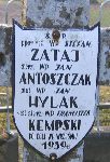Franciszek Kempski, upami�tniony na imiennej tablicy epitafijnej na cmentarzu wojennym w Budach Starych. Stan z 2005 r.