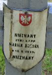 Marian Bugora (Busara), upami�tniony na imiennej tablicy epitafijnej na kwaterze wojennej na cmentarzu rzymskokatolickim w Rybnie. Stan z 2005r.