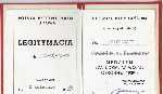 Legitymacja Medalu "Za udzia� w wojnie obronnej 1939" wystawiona Stanis�awowi Kazimierzowi Szafra�skiemu dn. 2 kwietnia 1986 r. (dok. ze zb. rodzinnych).