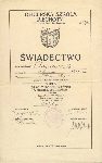 �wiadectwo uko�czenia przez Wac�awa Chojn� kursu unitarnego szko�y podchor��ych  w Oficerskiej Szkole Piechoty w Komorowie k, Ostrowi Mazowieckiej wystawione 30 czerwca 1928 r. (dok. z archiwum rodzinnego, za: Lawacz-Sampanis A. M., Biografie powsta�c�w - major Wac�aw Chojna ps. "Horody�ski", oprac. M. Janaszek-Seydlitz, [w:] Strona internetowa Stowarzyszenia Pami�ci Powstania Warszawskiego 1944, http://www.sppw1944.org/biografie/chojna.html).