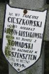 Janusz J�zef Sowadski, upami�tniony na imiennej tablicy epitafijnej na wydzielonej kwaterze na cmentarzu rzymskokatolickim w Juliopolu.