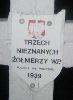 Stanis�aw Kowalewski upami�tniony (jako NN) na imiennej tabliczce epitafijnej na jednej z mogi� zbiorowych cmentarza wojennego w Sochaczewie - Trojanowie, Al. 600-lecia. Stan z 2005 r. (fot. Marcin Prengowski).