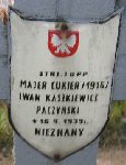 Paczy�ski, upami�tniony na imiennej tablicy epitafijnej na kwaterze wojennej na cmentarzu rzymskokatolickim w Rybnie. Stan z 2005r.