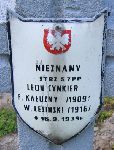 Zenon (Leon) Cynkier, upami�tniony na imiennej tablicy epitafijnej na kwaterze wojennej na cmentarzu rzymskokatolickim w Rybnie. Stan z 2005r.