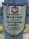 Atuszewski, upami�tniony na imiennej tablicy epitafijnej na kwaterze wojennej na cmentarzu rzymskokatolickim w Rybnie. Stan z 2005r.