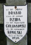 Franciszek Galonsowski (Golonsowski), upami�tniony na imiennej tablicy epitafijnej na wydzielonej kwaterze na cmentarzu rzymskokatolickim w Juliopolu.