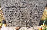 Jedna z tablic epitafijnych kwatery wojskowej poleg�ych, zmar�ych od ran �o�nierzy wrze�nia 1939r. - Cmentarz Rzymskokatolicki pw. �w. Wojciecha, ul. Kurczaki 81 – „Chojny-Kurczaki”. W�r�d poleg�ych – J�zef Wierzbicki. 27.08.2011r. (fot. Zbigniew Adamas)
