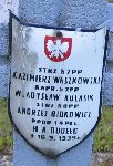 Henryk Anastazy Dude�o, upami�tniony na imiennej tablicy epitafijnej na kwaterze wojennej na cmentarzu rzymskokatolickim w Rybnie. Stan z 2005r.