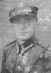 Zdj�cie Jana Kurenia z odbywanej zasadniczej s�u�by wojskowej lub �wicze� wojskowych z 1933 r. (rok podany na odwrocie zdj�cia).