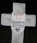 Franciszek Ro�ewski, upami�tniony na imiennej tablicy epitafijnej na cmentarzu wojennym w Sochaczewie - Trojanowie, Al. 600-lecia. Stan z 2005 r.