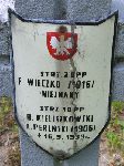 Franciszek Wieczko, upami�tniony na imiennej tablicy epitafijnej na kwaterze wojennej na cmentarzu rzymskokatolickim w Rybnie. Stan z 2005r.