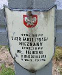 Liser Farsz, upami�tniony na imiennej tablicy epitafijnej na kwaterze wojennej na cmentarzu rzymskokatolickim w Rybnie. Stan z 2005r.