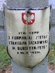 Hersz Bursztyn, upami�tniony na imiennej tablicy epitafijnej na kwaterze wojennej na cmentarzu rzymskokatolickim w Rybnie. Stan z 2005r.