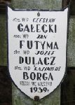 Kazimierz Borga, upami�tniony na imiennej tablicy epitafijnej na wydzielonej kwaterze na cmentarzu rzymskokatolickim w Juliopolu.