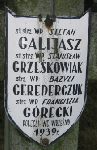 Stefan Galijasz, upami�tniony na imiennej tablicy epitafijnej na wydzielonej kwaterze na cmentarzu rzymskokatolickim w Juliopolu.