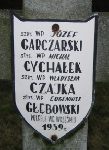 J�zef Garczarski, upami�tniony na imiennej tablicy epitafijnej na wydzielonej kwaterze na cmentarzu rzymskokatolickim w Juliopolu.