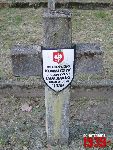 Antoni Zagajewski upami�tniony na imiennej tabliczce epitafijnej na jednej z mogi� cmentarza wojennego w Granicy. Stan z dn. 24. 05. 2005 r. (fot. Marcin Prengowski).