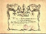 Dyplom odznaki pami�tkowej 14 Dywizji Piechoty wydany 6 stycznia 1925 r. w Poznaniu plut. Boles�awowi Siejkowskiemu z 58 pu�ku piechoty (dok. ze zb. rodzinnych).