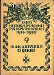 Strona tytu�owa opracowania autorstwa A. Andzaurowa pt. "Zarys historii wojennej 9-go Pu�ku Artylerii Ci�kiej", Warszawa 1929