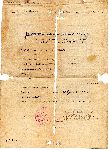 Potwierdzenie zg�oszenia przemys�u nr 257 wystawione Janowi Myszkierowi dn. 29 grudnia 1934 r. przez Starost� Powiatowego Ko�cierskiego (dok. ze zb. rodzinnych).