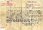 Pismo Biura Informacyjnego Polskiego Czerwonego Krzy�a w Warszawie do Zofii Myszkier w Wysinie z dn. 10 maja 1941 r. ws. miejsca spoczynku jej poleg�ego m�a Jana Myszkiera (dok. ze zb. rodzinnych). 