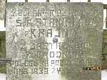Stanis�aw Krajnik upami�tniony na imiennej tablicy epitafijnej wystawionej na mogile zbiorowej na cmentarzu parafialnym w �leszynie. Stan z dn. 02. 02. 2014 r. (fot. Gabriel S�dkowski).