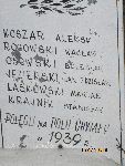 Jan Zdzis�aw Jezierski upami�tniony na zbiorczej imiennej tablicy epitafijnej mogi�y zbiorowej na cmentarzu parafialnym w �leszynie. Stan z dn. 02. 02. 2014 r. (fot. Gabriel S�dkowski).